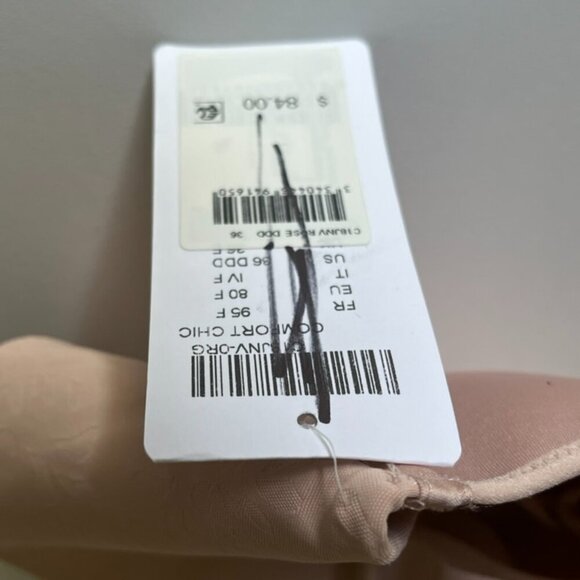 NWT Chantelle Comfort Chic Back Smoothing T-Shirt Bra in Nude Rose Size 36DDD - Picture 7 of 7